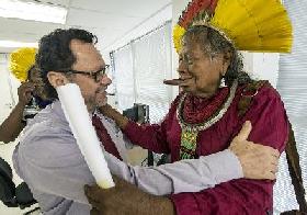 Cacique Raoni e presidente da Funai falam em fortalecimento da Fundação