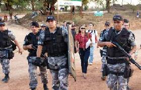 BELO MONTE : police anti-émeutes pour les Indiens et les occupants du chantier